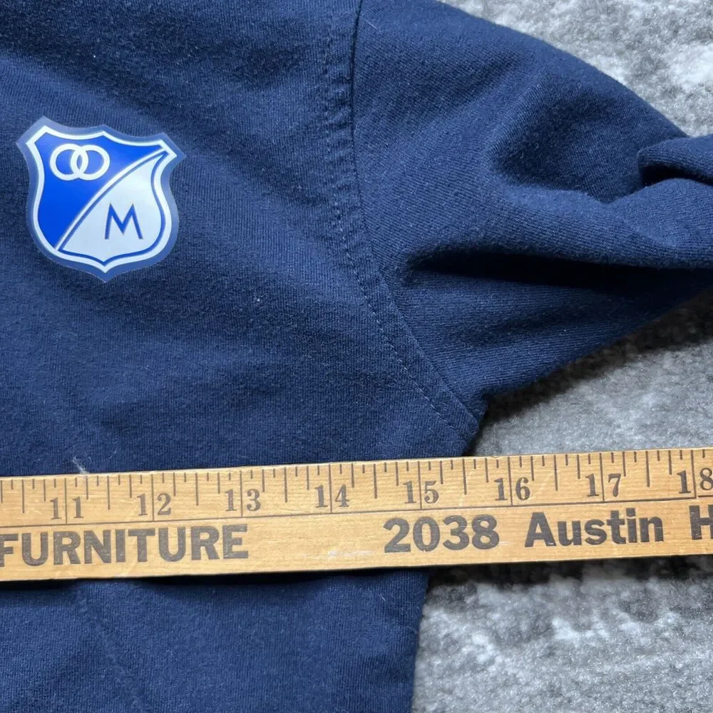 Millonarios FC Soccer Football Youth Zip Hoodie Sweatshirt Kids Size 8 Colombia